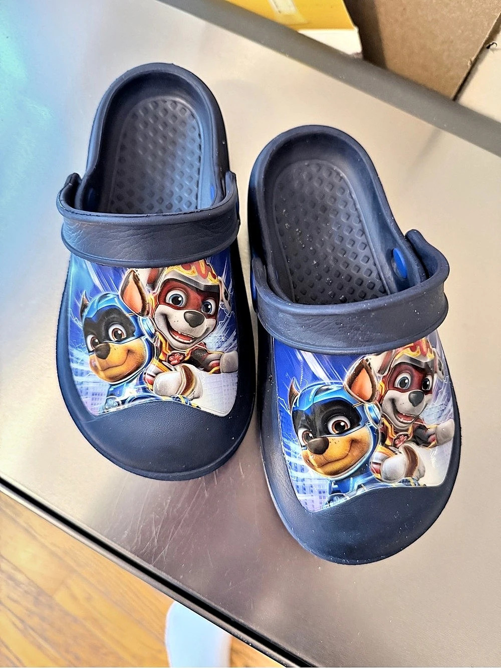 Kids' Paw Patrol blue slip on/ clog sz 9-10